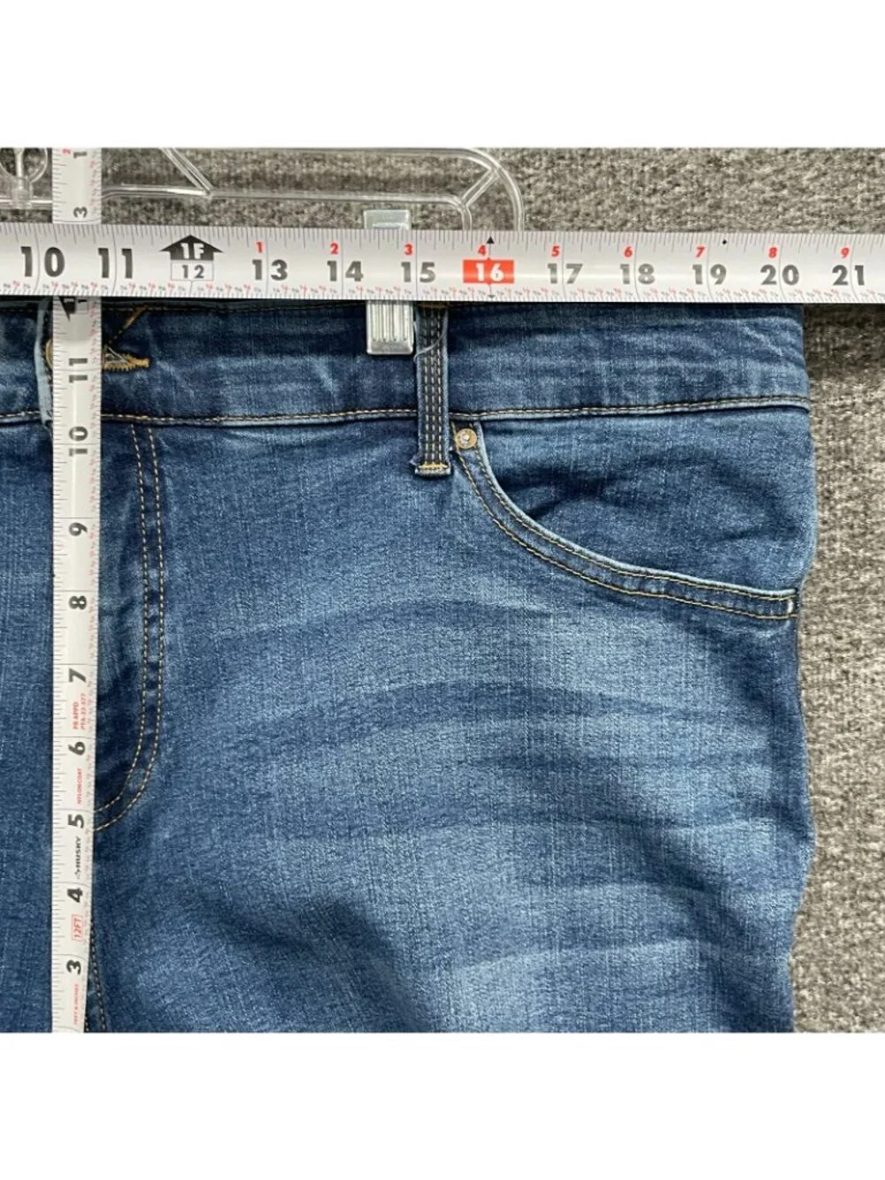 Lularoe Denim Skinny Jeans Womens 40 High Rise Magic Waistband Slimming Blue